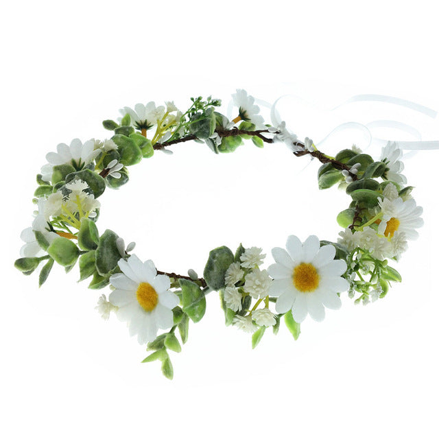 Couronne de Fleurs Blanche