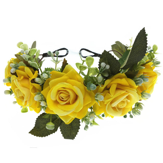 Couronne de Fleurs Jaune