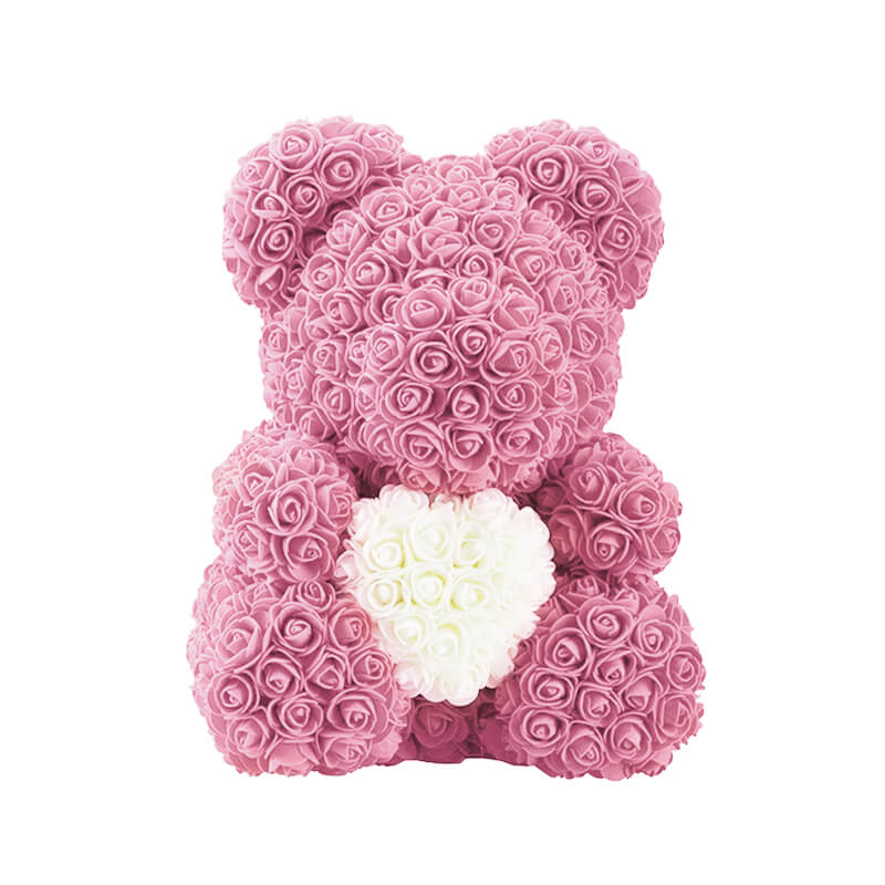 Ours en Fleur Rose