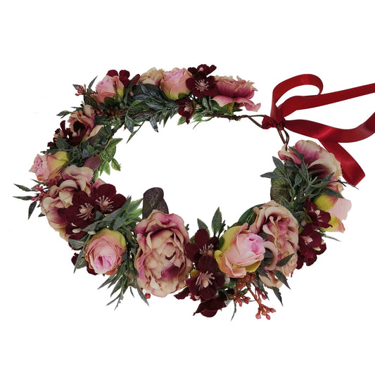 Couronne de Fleurs Rouge