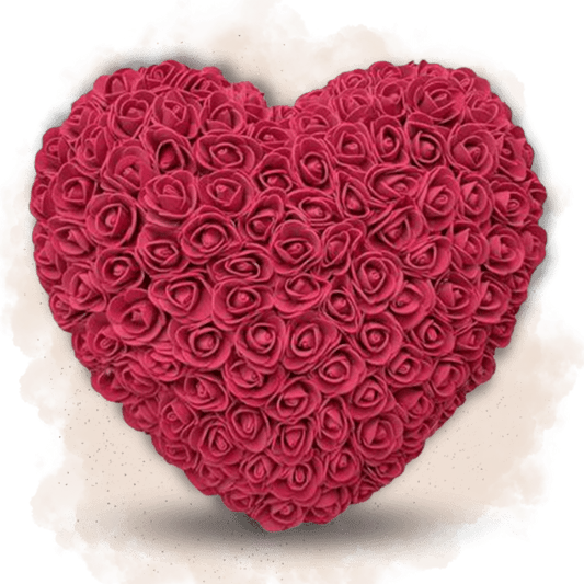 cœur en rose rouge