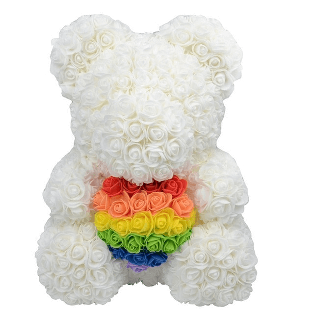 Ours Blanc LGBT - Ourson En Rose